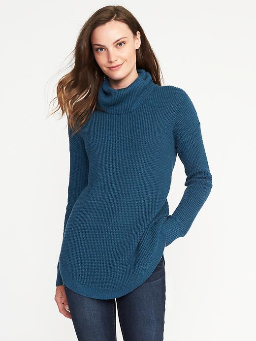 Buy Textured Turtleneck Tunic for Women on ezbuy SG