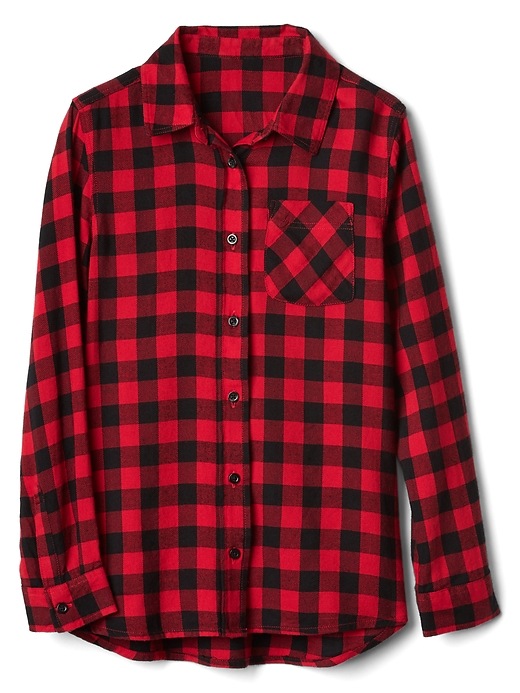 Image number 2 showing, Plaid twill tunic
