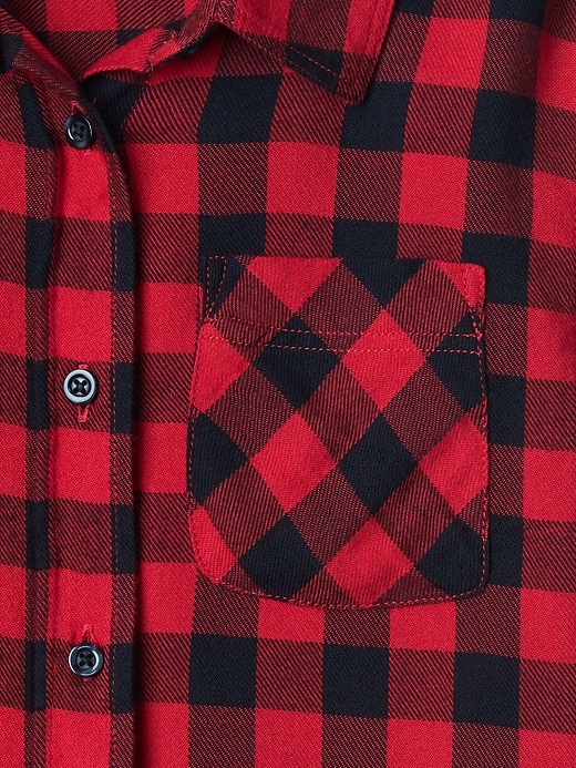 Image number 4 showing, Plaid twill tunic