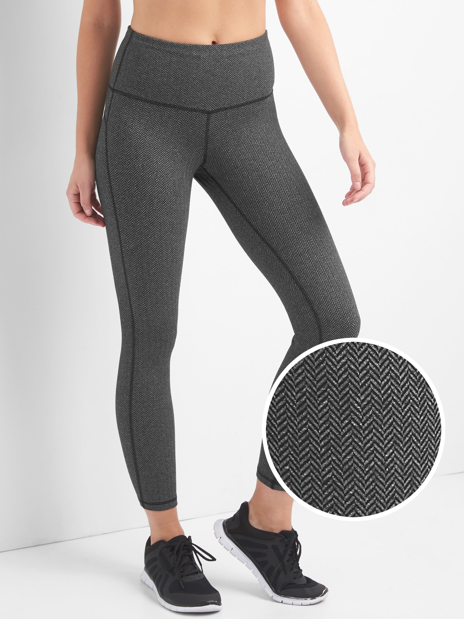 gFast high rise herringbone 7 8 leggings Gap