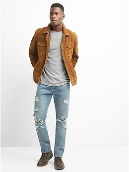 Suede Shirt Jacket | Gap