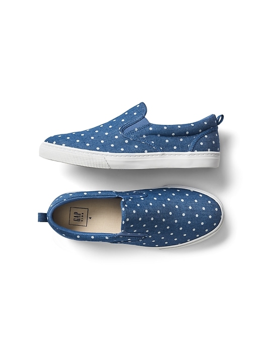 Dotty chambray slip-on sneakers | Gap