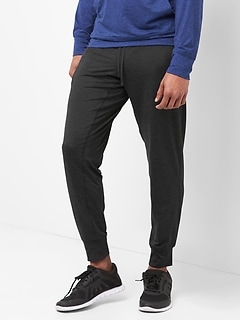 gapfit brushed tech jersey joggers