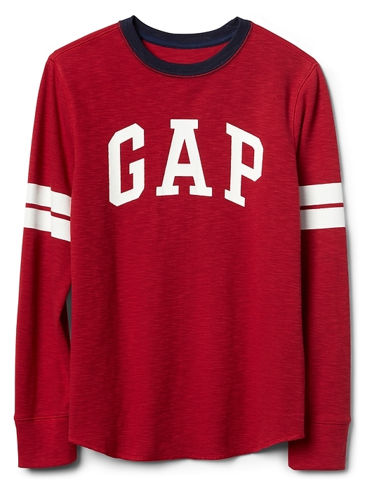 Logo waffle-knit hockey tee | Gap