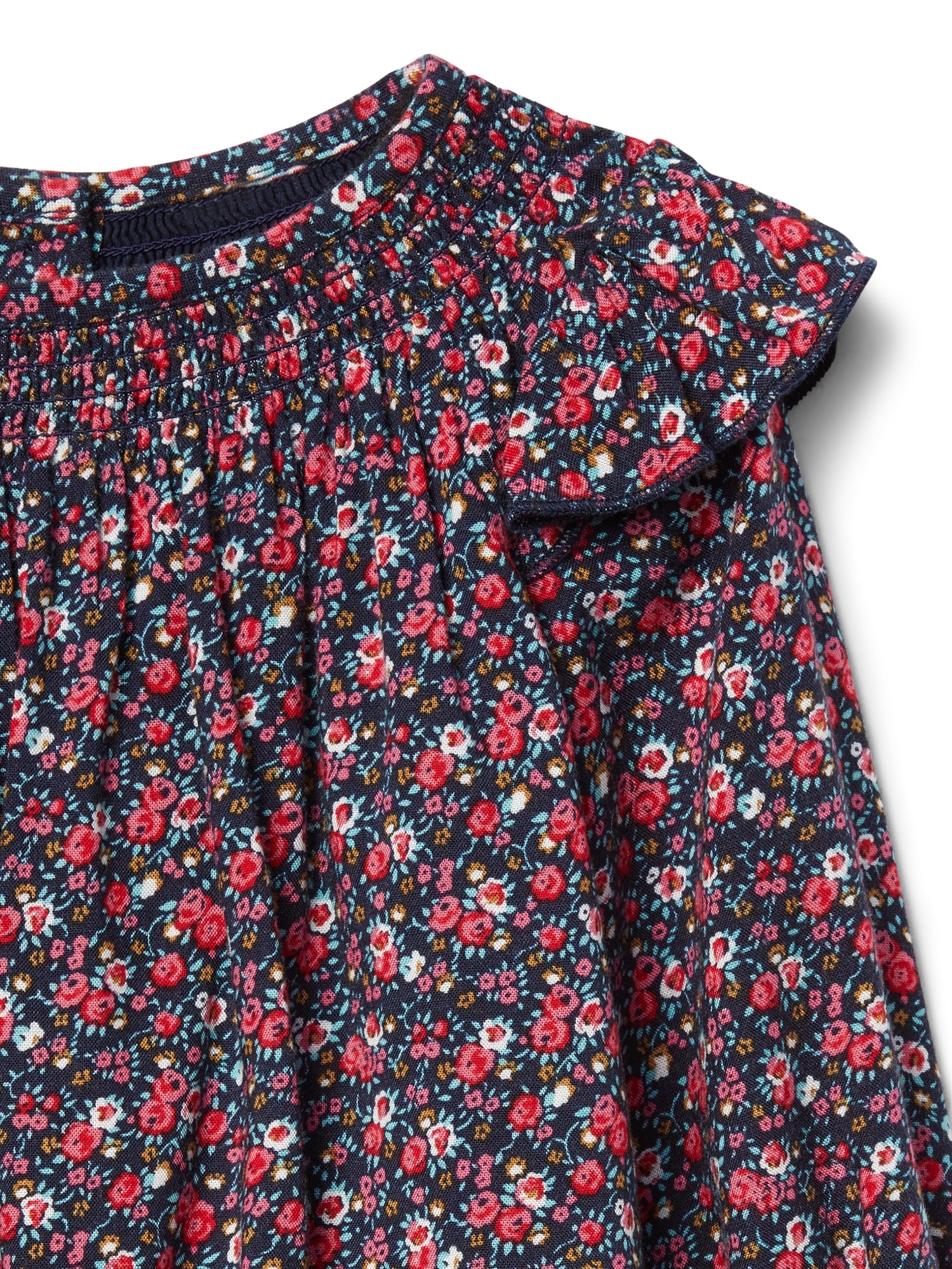 Floral ruffle smock top | Gap