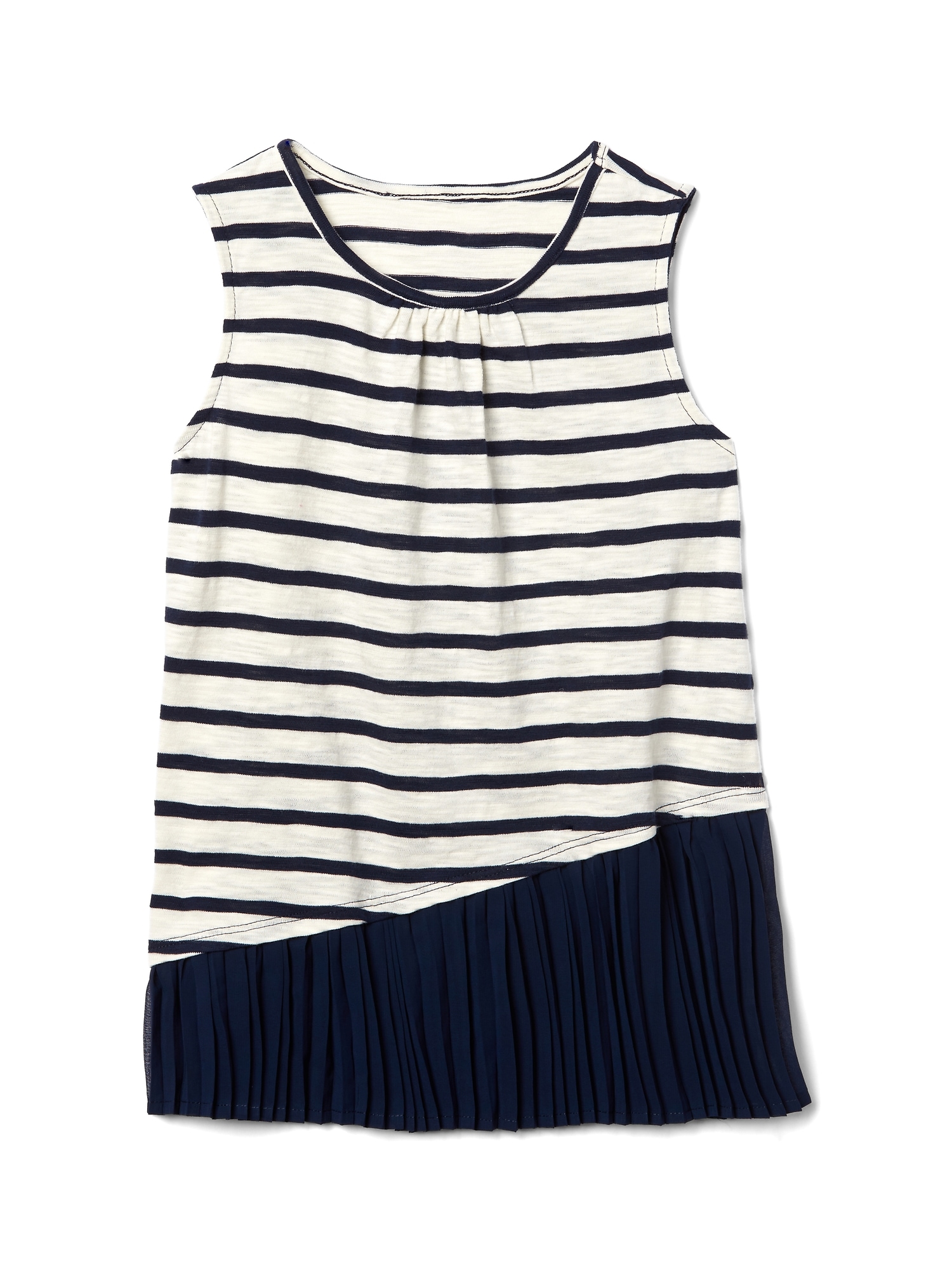 Asymmetrical pleat-hem tank | Gap