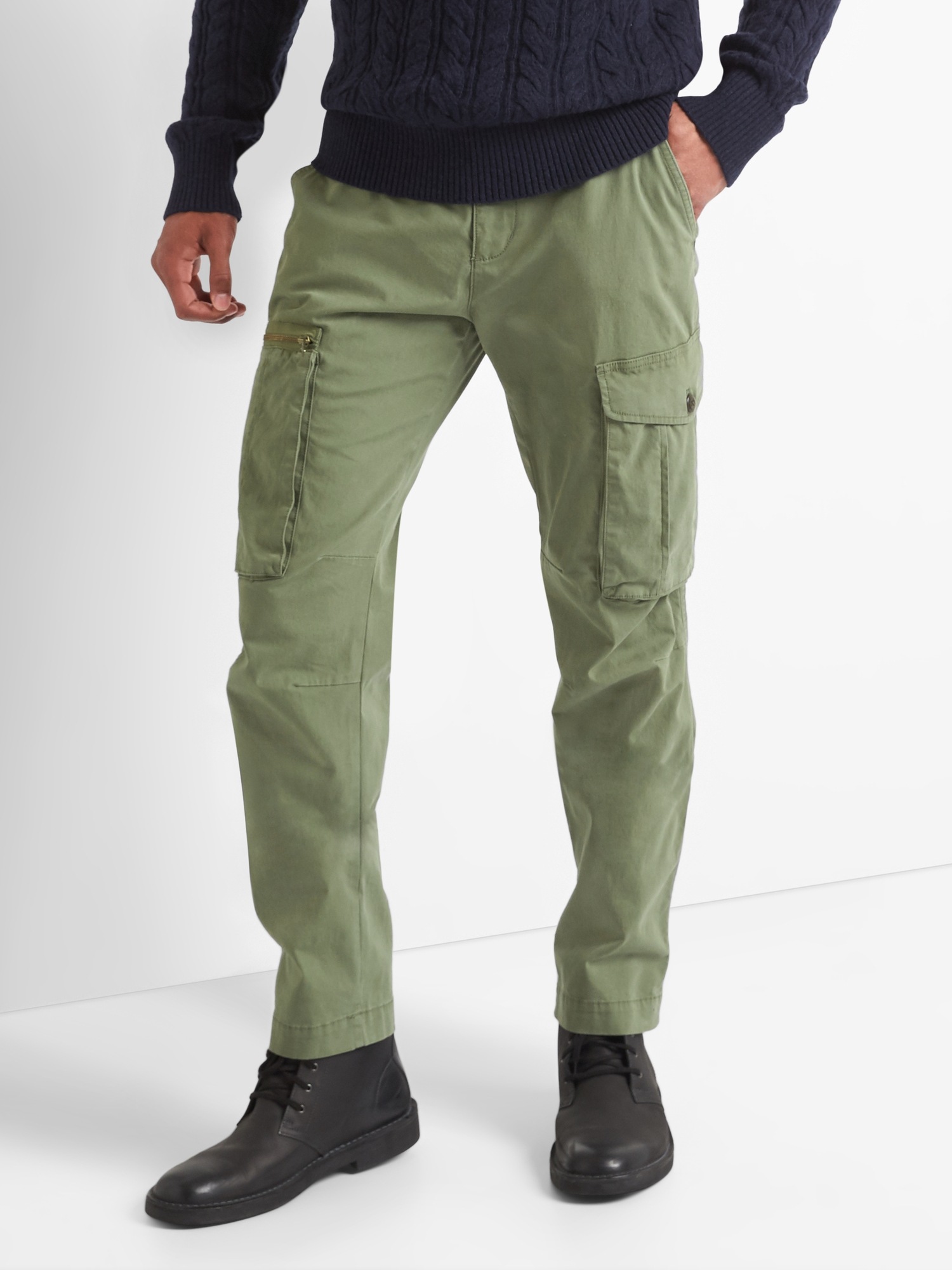 GAP Mens Cargo Jogger Casual Pants, Green Khaki, Small US at Amazon Men's  Clothing store