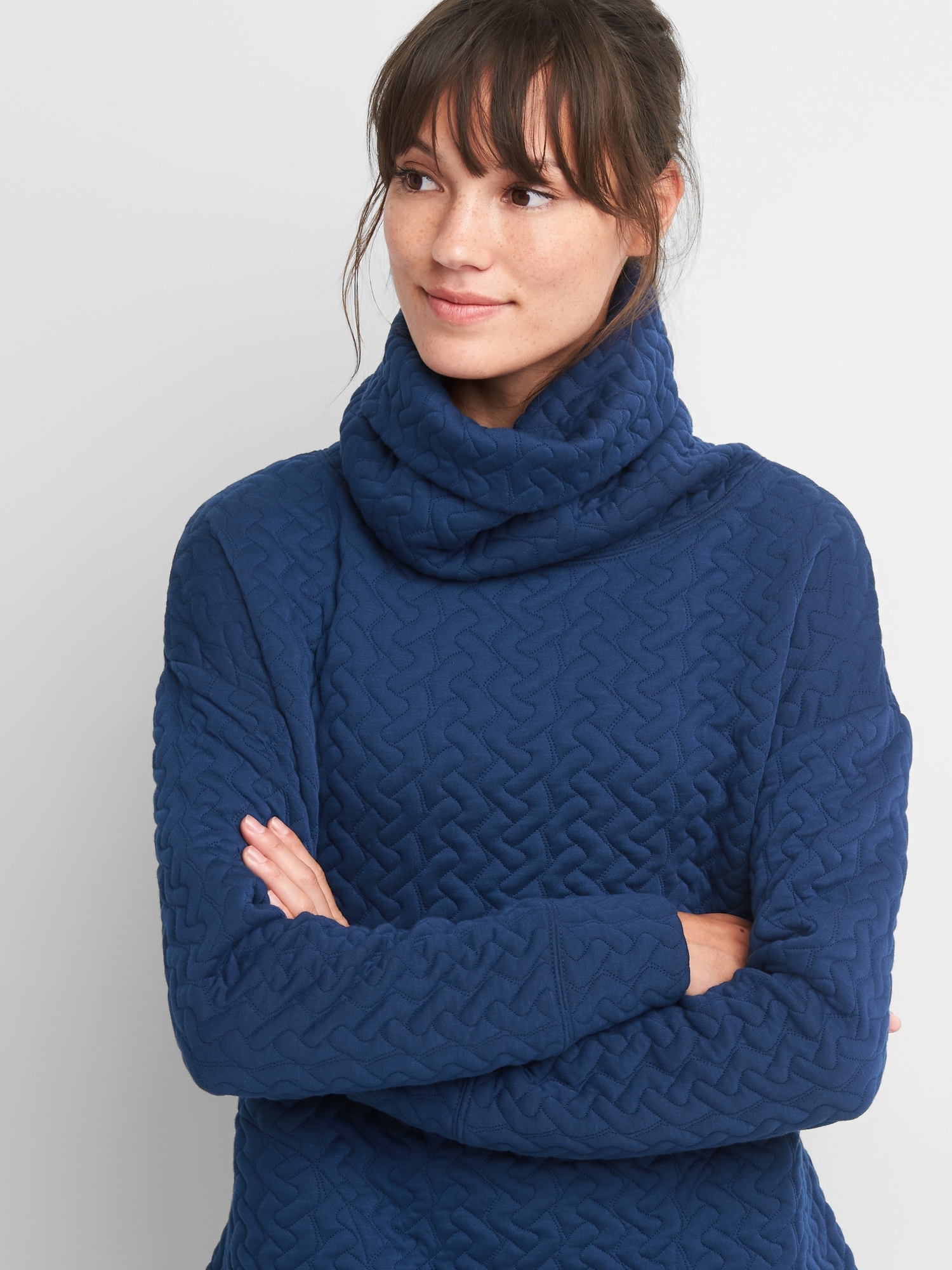 Gap jacquard funnel neck shop pullover