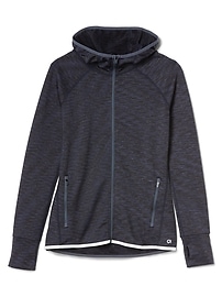 View large product image 5 of 7. GapFit Orbital reflective fleece zip-up hoodie