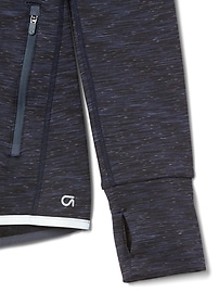 View large product image 6 of 7. GapFit Orbital reflective fleece zip-up hoodie