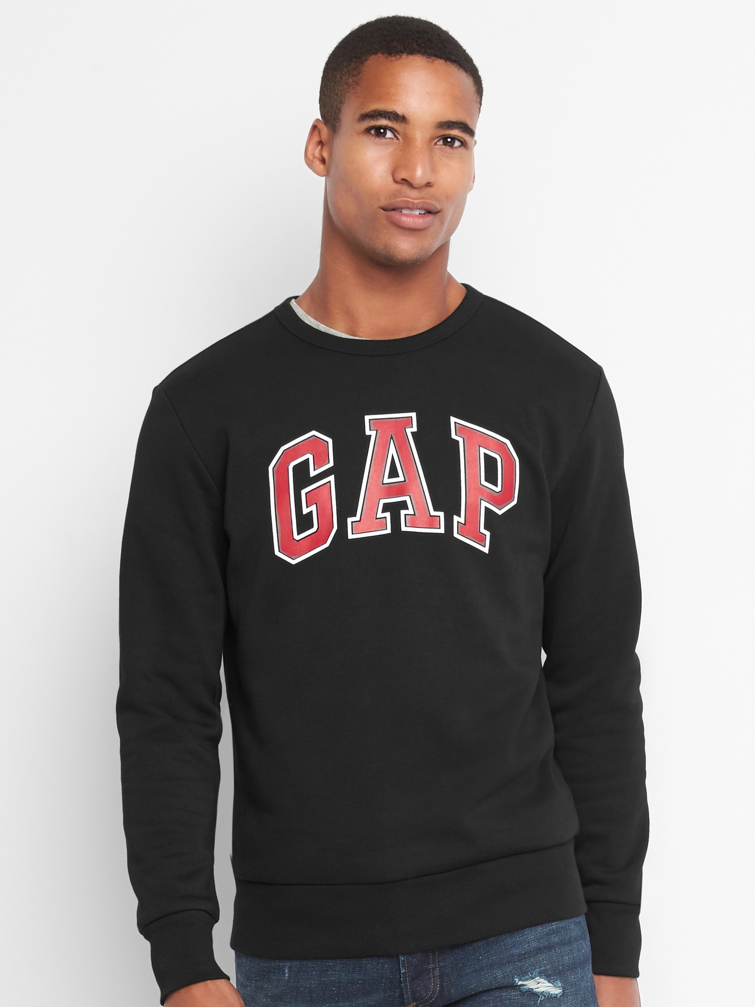 Gap logo best sale easy crewneck sweatshirt