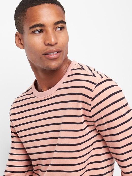 Image number 5 showing, Stripe crewneck tee