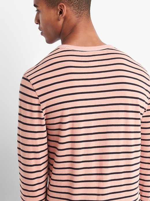 Image number 2 showing, Stripe crewneck tee