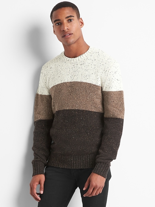 Donegal stripe crewneck sweater | Gap