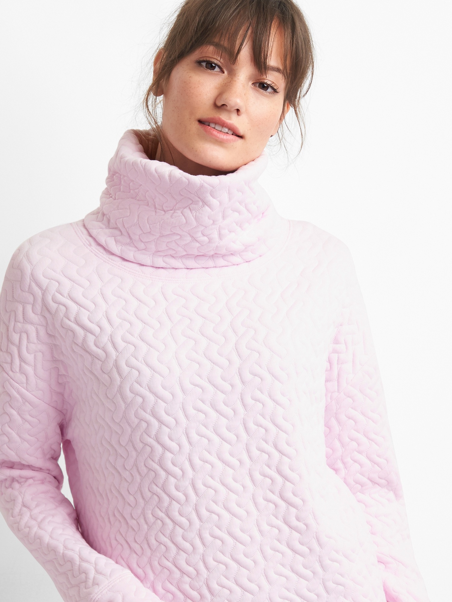 Gap jacquard shop funnel neck pullover