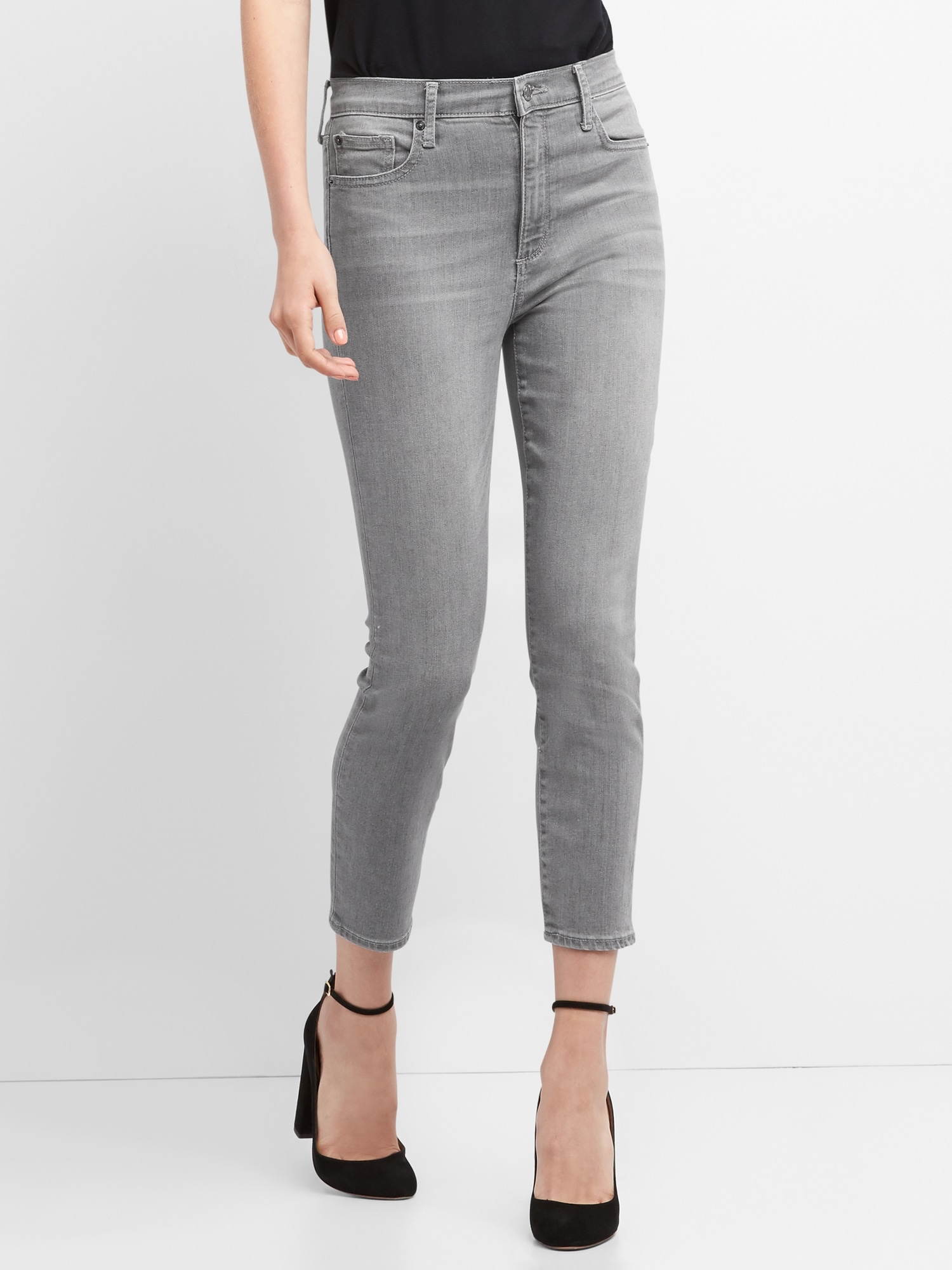 Gap true skinny outlet super high rise crop