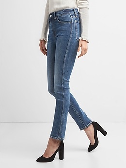 Gap high rise slim straight jeans on sale