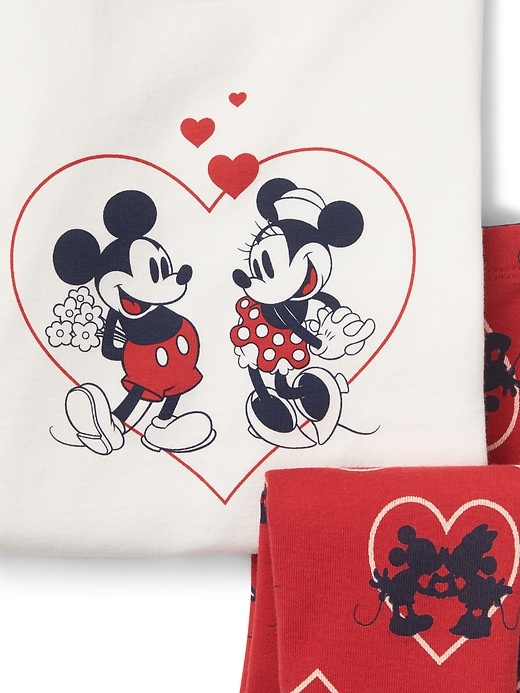 Image number 2 showing, babyGap &#124 Disney Baby Mickey Mouse and Minnie Mouse heart sleep set