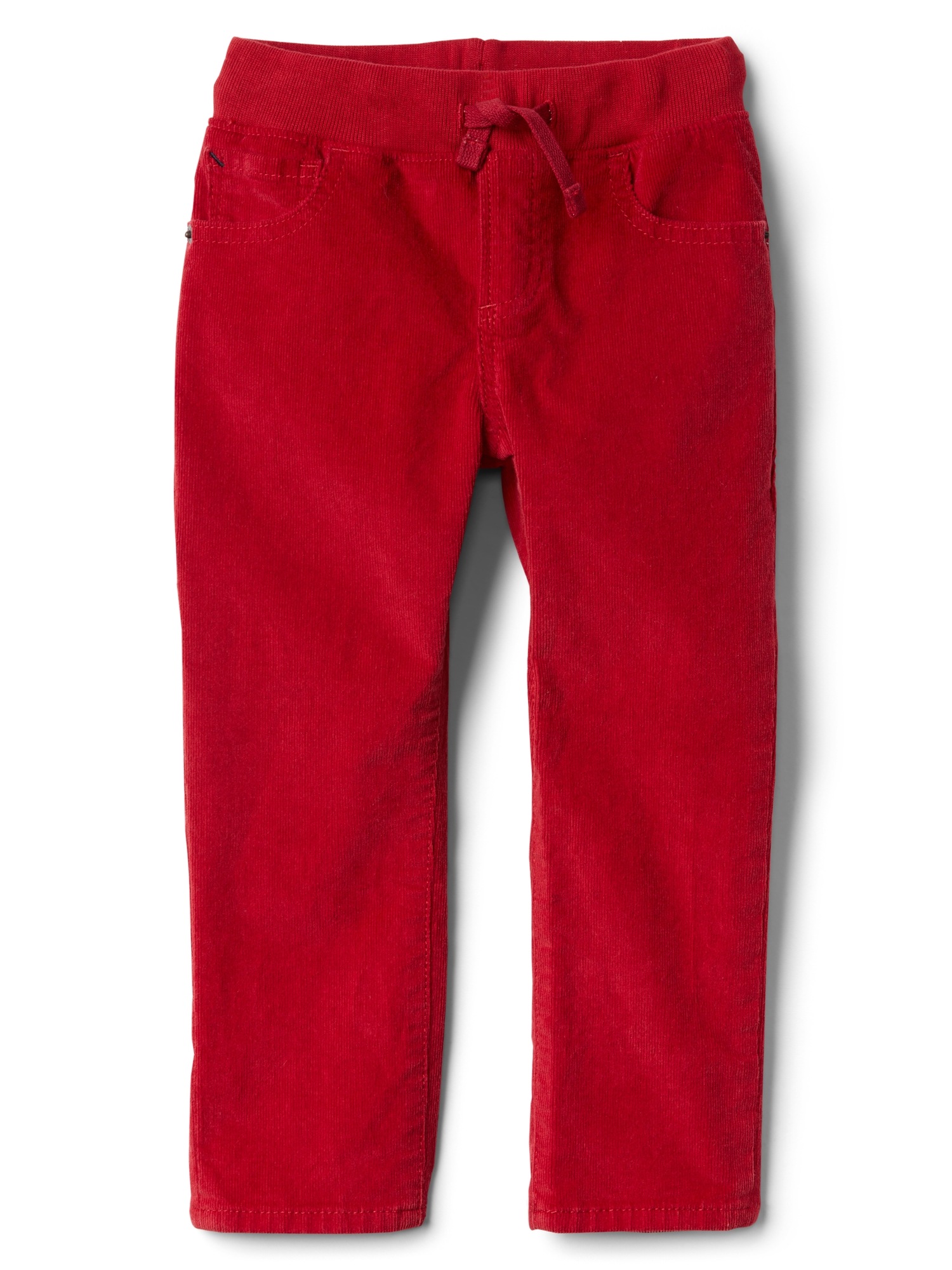 Slim Fit Corduroy Pants - Red - Kids