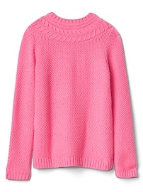 Cable-knit crew sweater | Gap