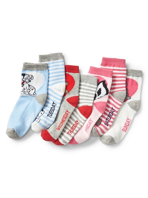 Image number 1 showing, GapKids &#124 Disney  days-of-the-week socks (3-pack)