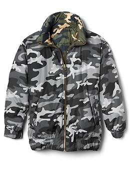 Reversible camo sales puffer jacket