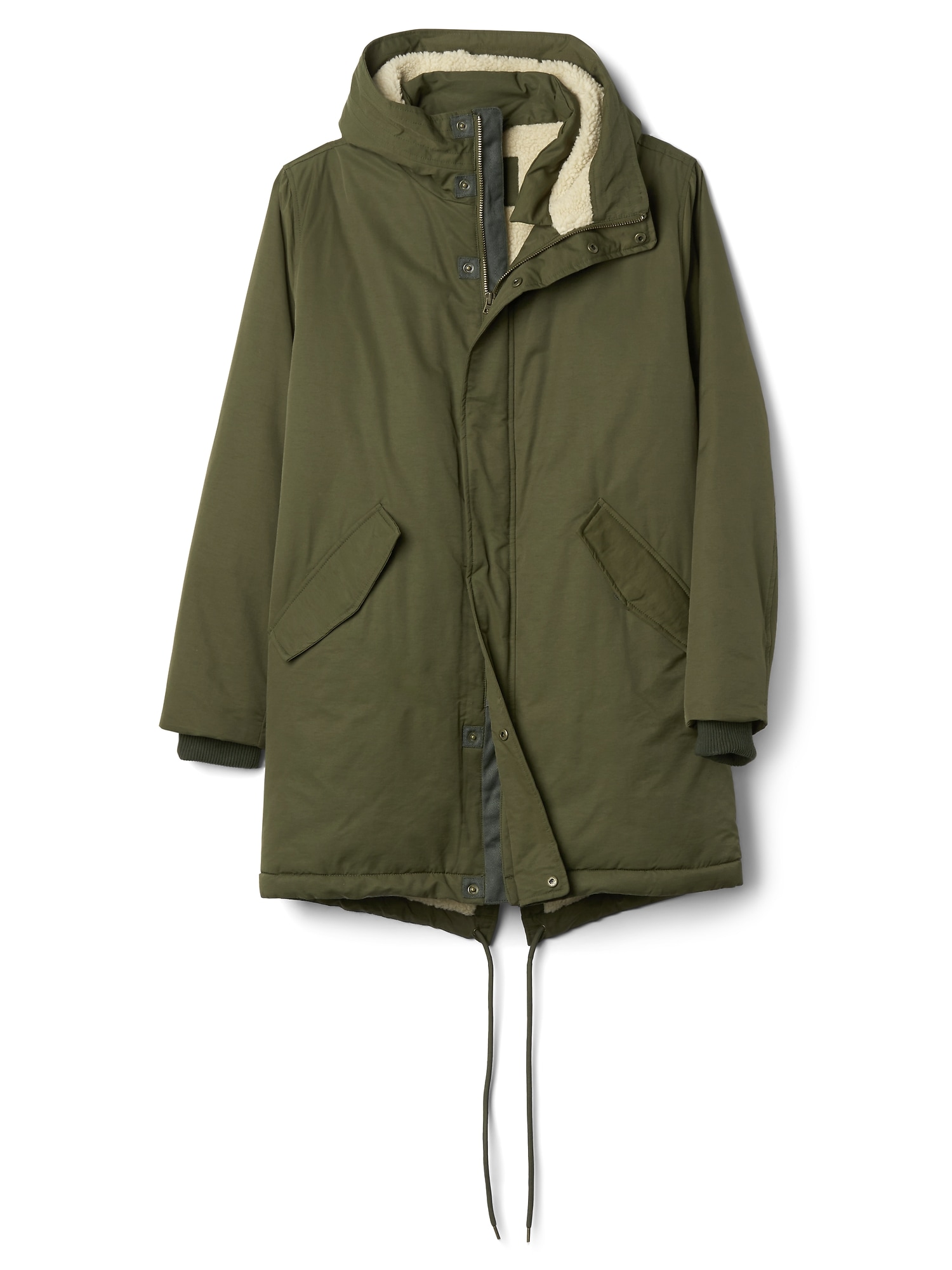 Sherpa lined shop parka gap