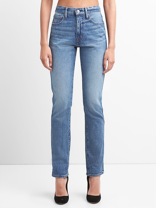 Gap Cone Denim Distressed Straight Jeans - Size 34R - 34 Regular