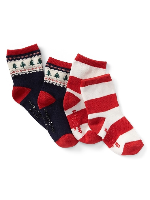 View large product image 1 of 1. Fair isle socks (2-pack)
