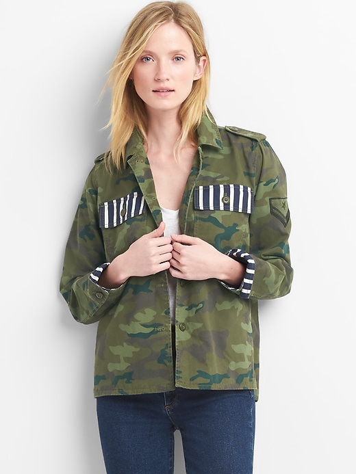 Camo utility jacket best sale