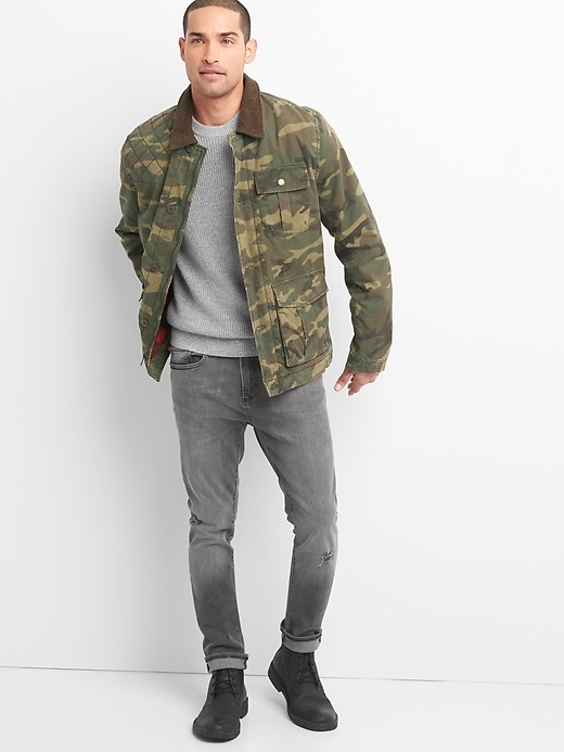 Image number 3 showing, Camo field jacket