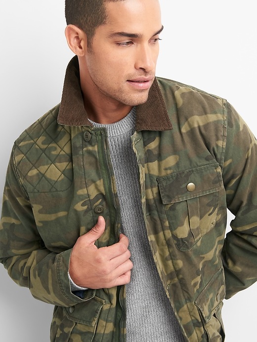 Image number 5 showing, Camo field jacket