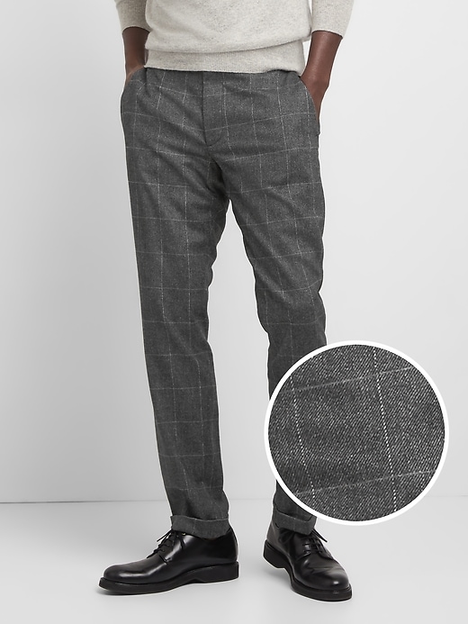 Image number 1 showing, Wool Pants in Slim Fit with GapFlex