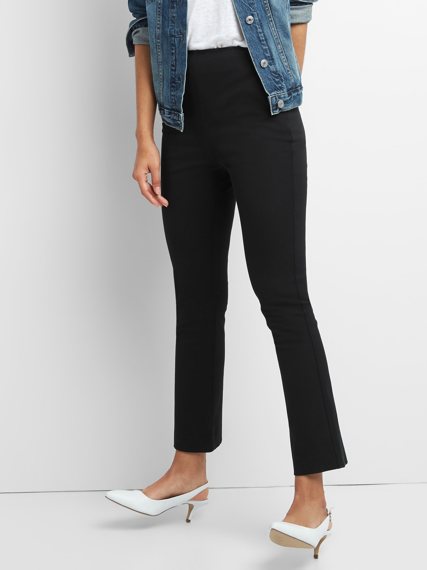 High Rise Crop Kick Pants with Bi-Stretch | Gap