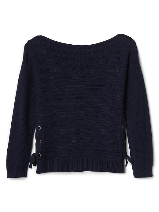 Image number 3 showing, Tie-Side Pullover Sweater
