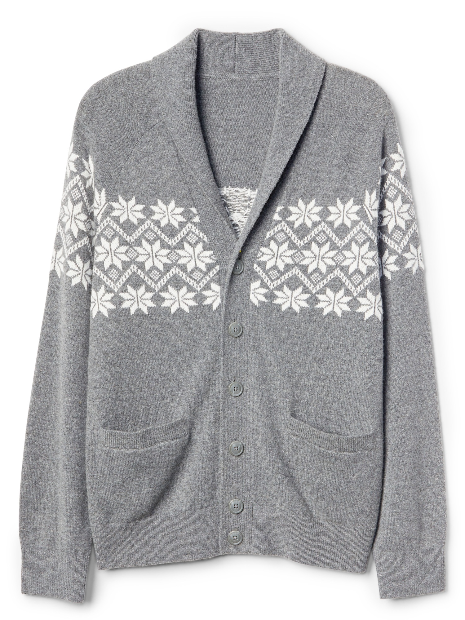 Fair Isle Shawl Collar Cardigan Gap 2153