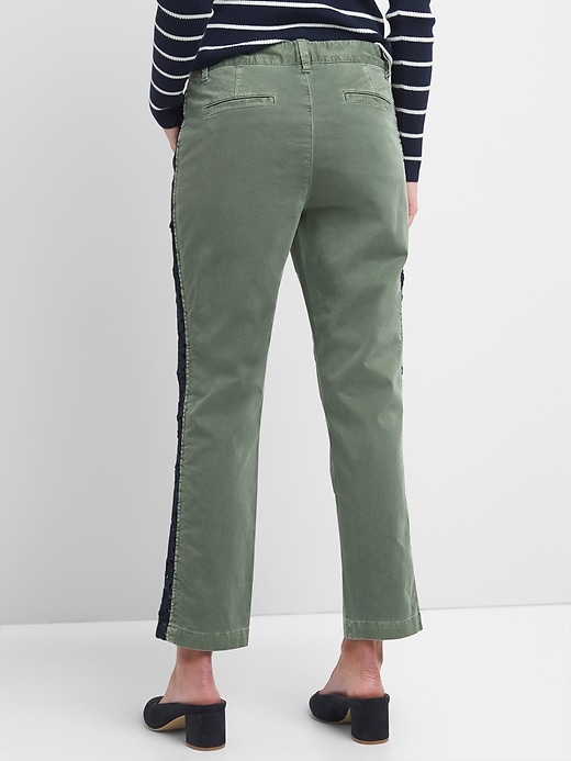 Image number 2 showing, Girlfriend Chinos with Side Lace Detailing