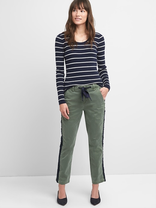 Image number 5 showing, Girlfriend Chinos with Side Lace Detailing