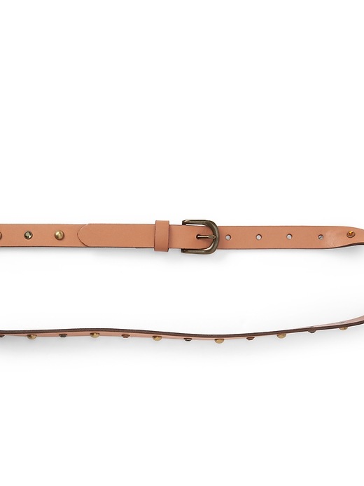 Image number 2 showing, Skinny Belt with Stone and Stud Embellishment