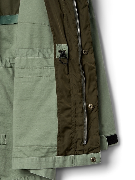 Image number 7 showing, Hooded Military Jacket