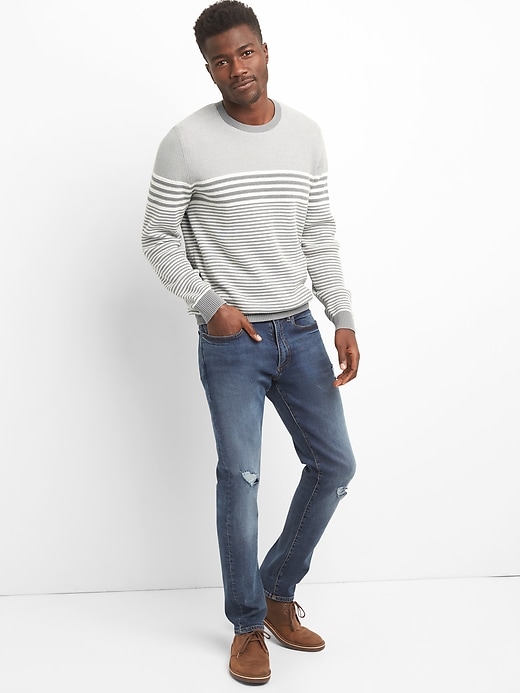 Image number 3 showing, Stripe Crewneck Pullover Sweater