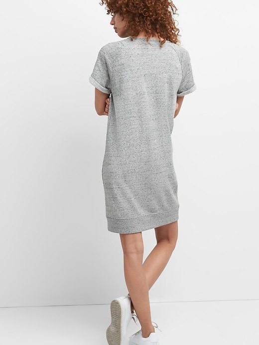 Image number 2 showing, Short Sleeve Sweatshirt Dress