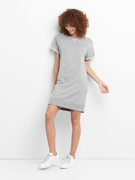 Image number 3 showing, Short Sleeve Sweatshirt Dress