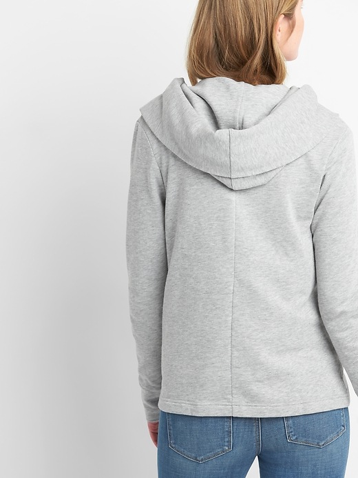 Image number 2 showing, Open-Front Hooded Cardigan Sweatshirt