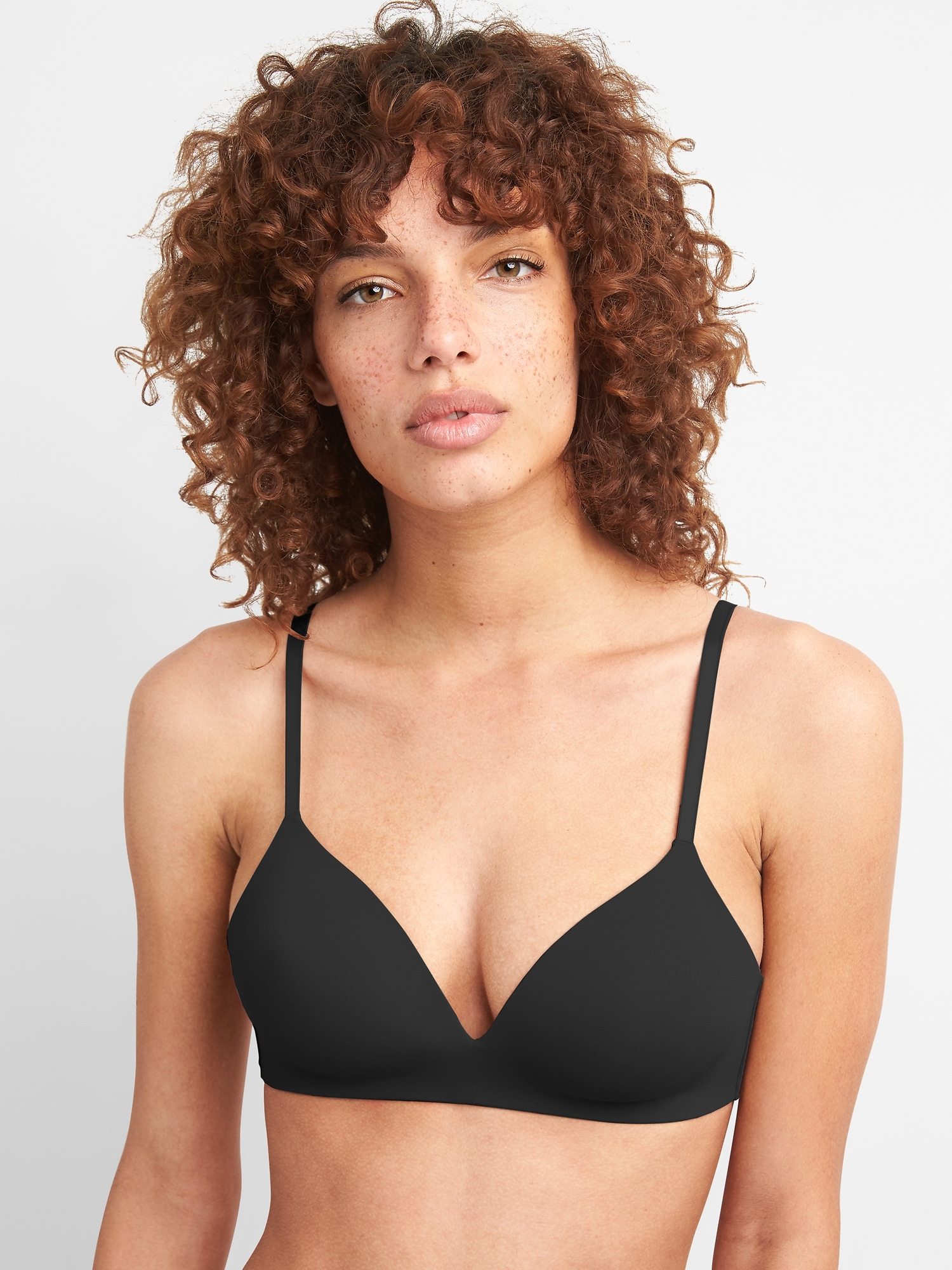 DKNY Women's Cut-Out Lace Bralette, Wirefree, Black Plum, Small
