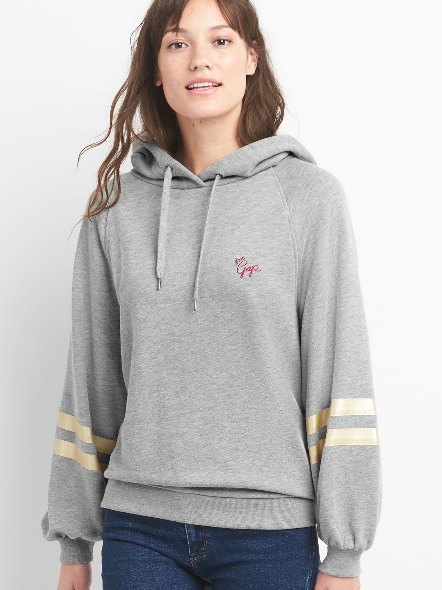 Puff Sleeve Pullover Hoodie | Gap