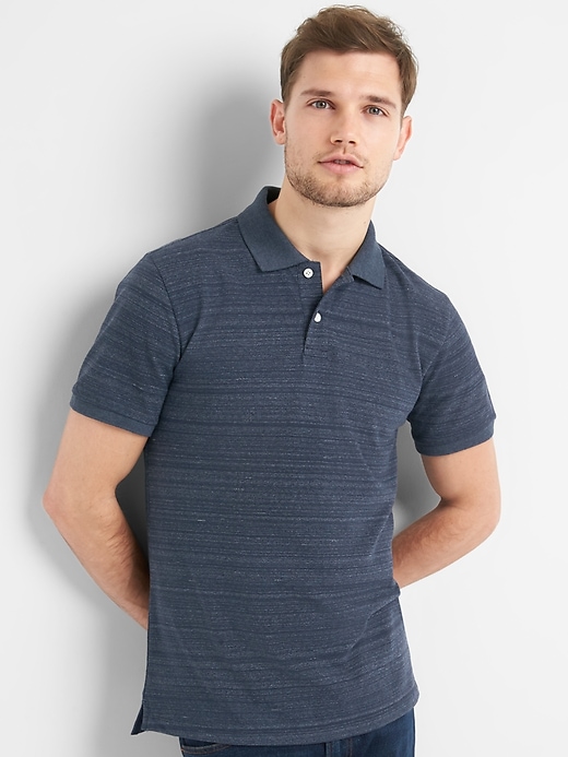 Short Sleeve Pique Polo Shirt in Stretch | Gap