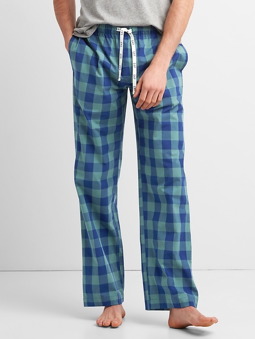 Image number 1 showing, Pajama Pants in Poplin