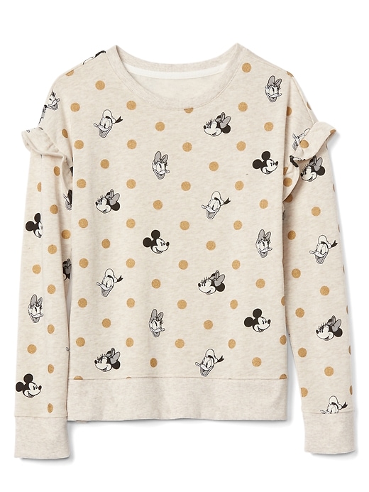 Image number 1 showing, GapKids &#124 Disney Mickey Mouse and Minnie Mouse ruffle sweatshirt