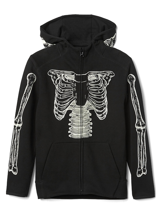 Buy Halloween glow-in-the-dark zip hoodie on ezbuy SG